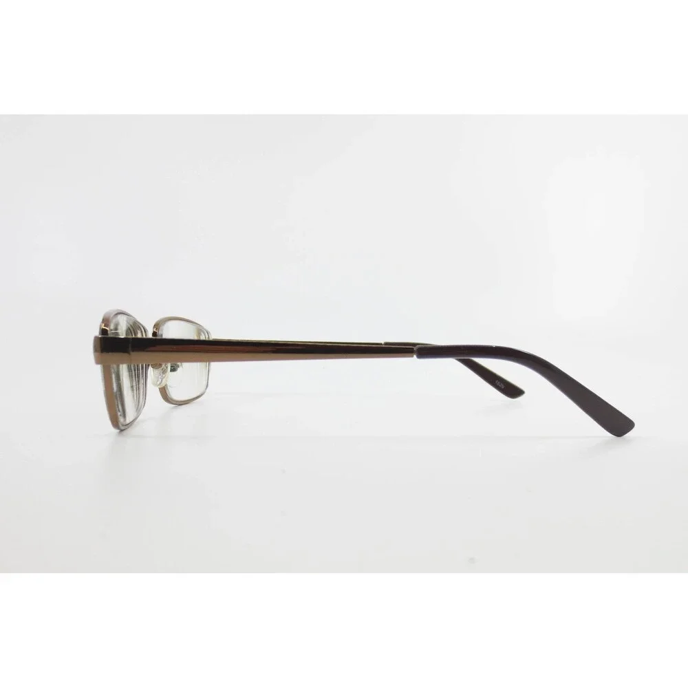 WM 5101 BR Bronze Metal Rectangular Eyeglass Frames 54-16-140